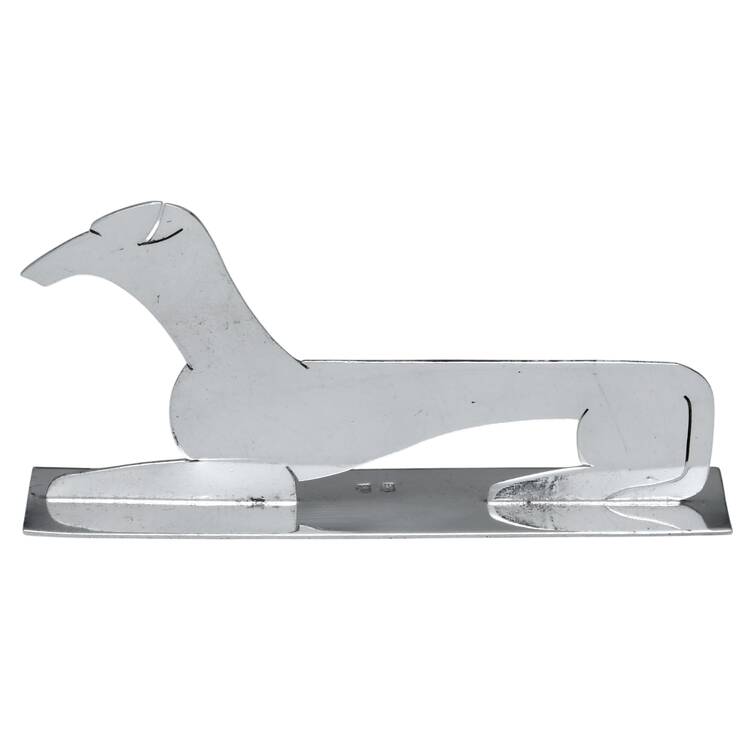 French Silverplate Hollowware Figural Knife Rest by Well George