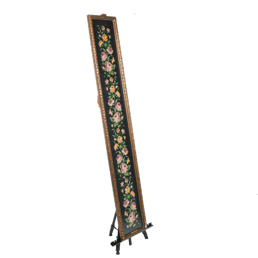 Large Framed Trailing Roses Needlework-3