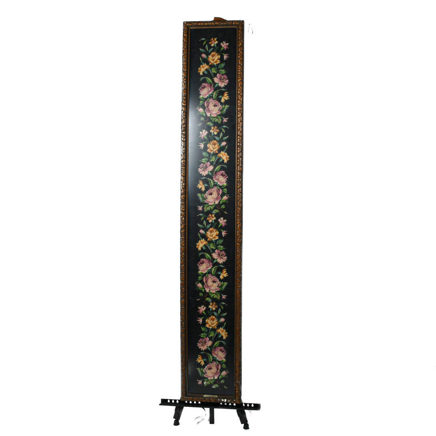 Large Framed Trailing Roses Needlework-2