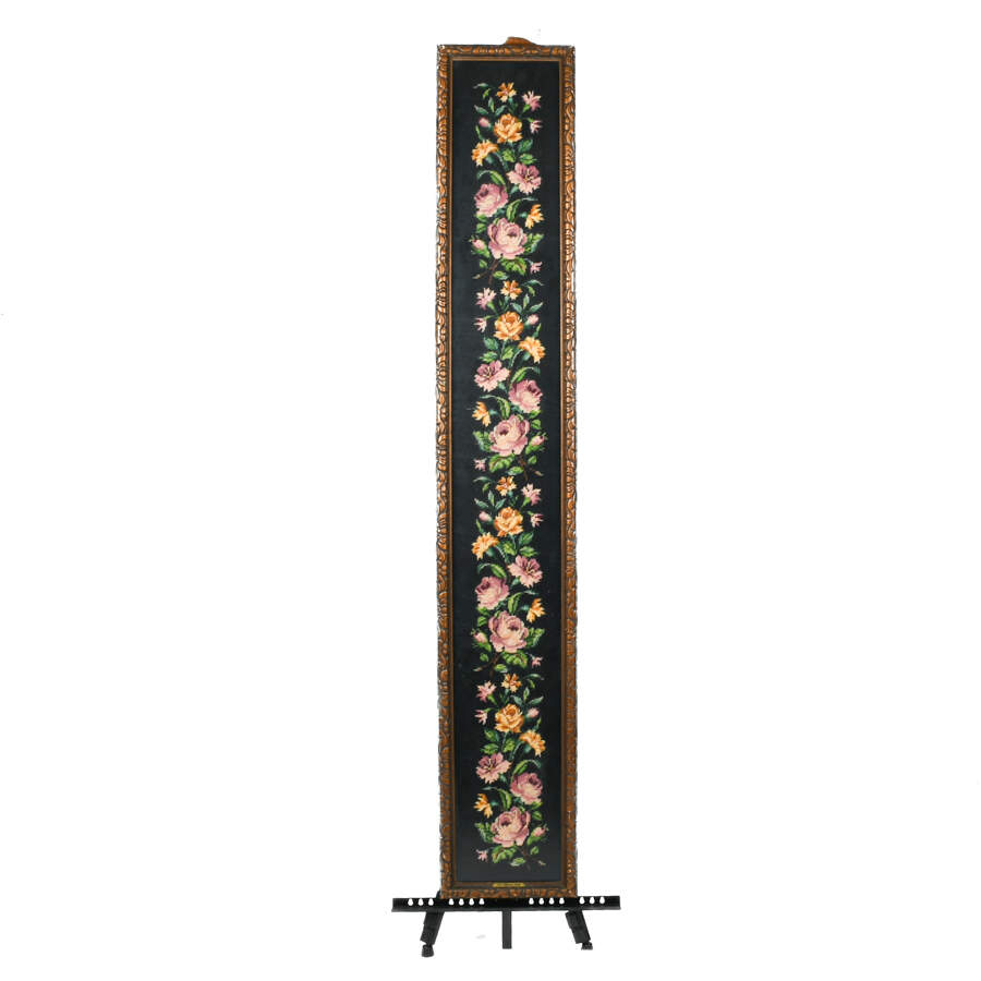 Large Framed Trailing Roses Needlework-1