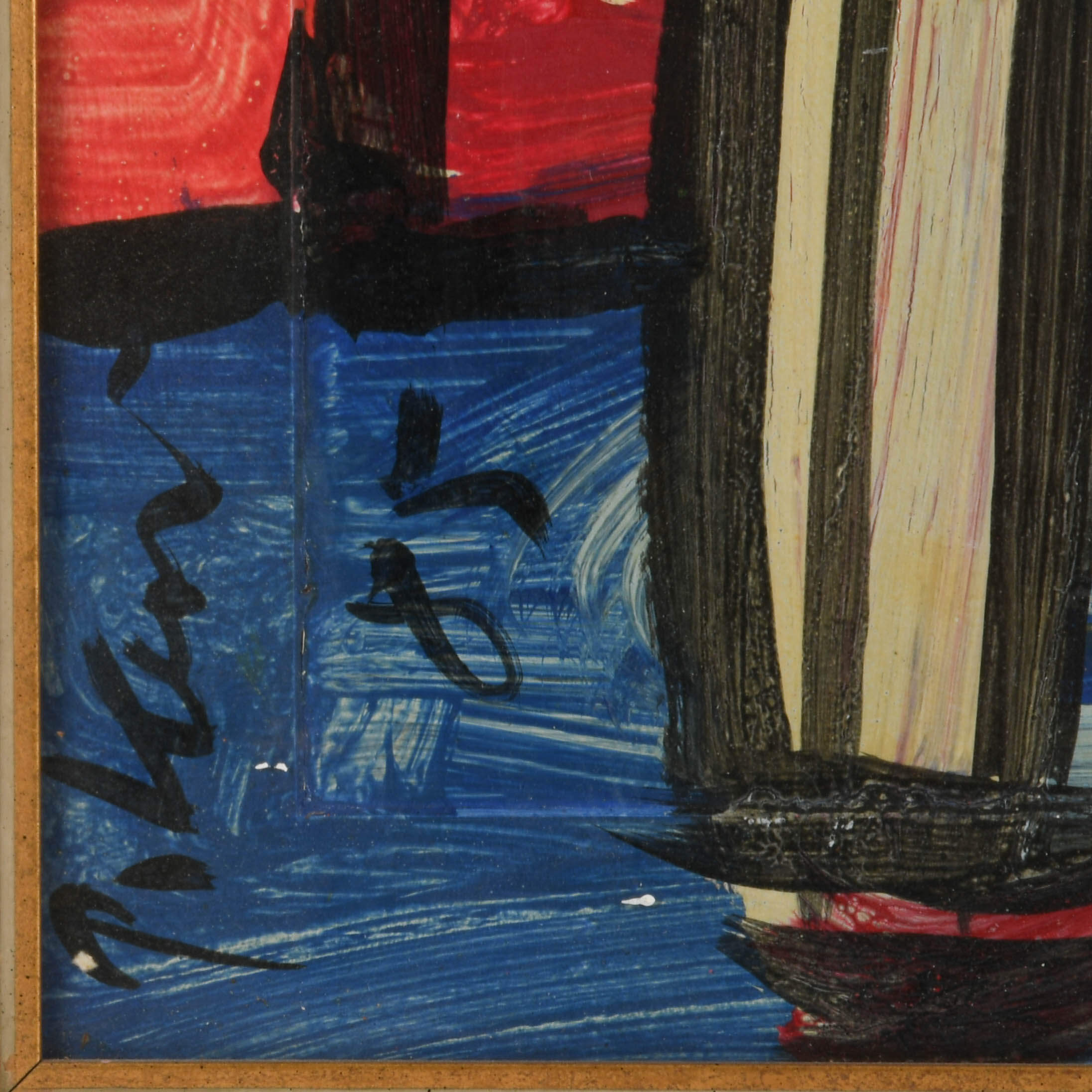 Signed Peter Keil "Boats, Buildings, and Brushstrokes" Mix Media-4