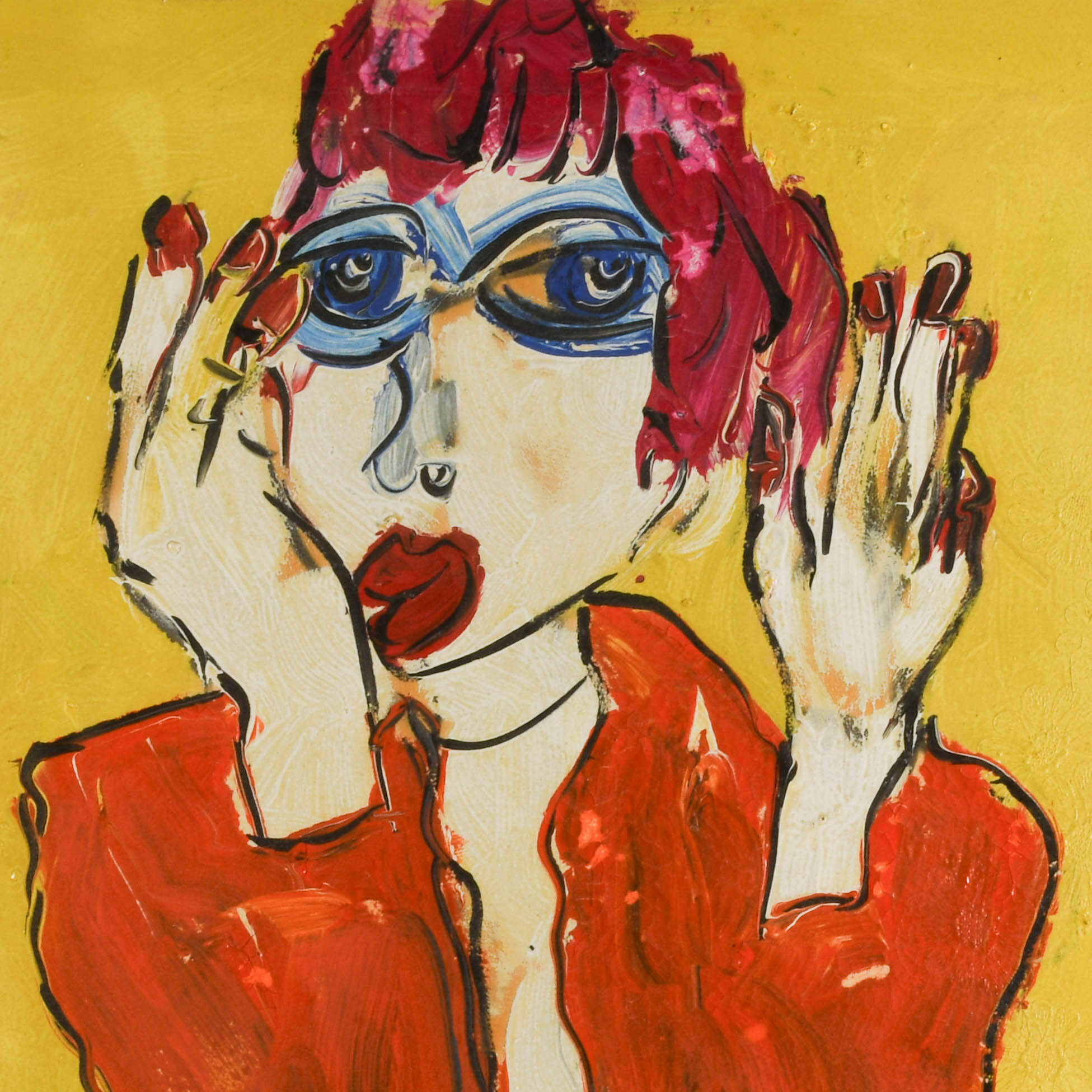 Signed Peter Keil "Untitled 83" Oil on Linen-3