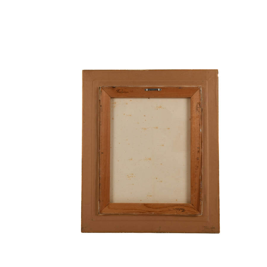 Framed Attributed to Kumi Sugai "Untitled" Oil Painting-5