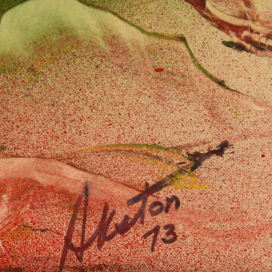 Framed J. Akston "In Tune with the Moon" Artwork-4