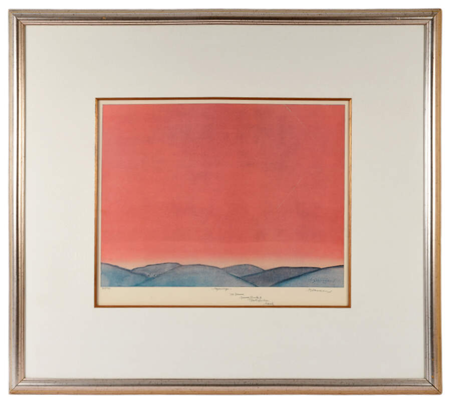 Framed Signed "Beginnings" Lithograph by Paul Harmon-1