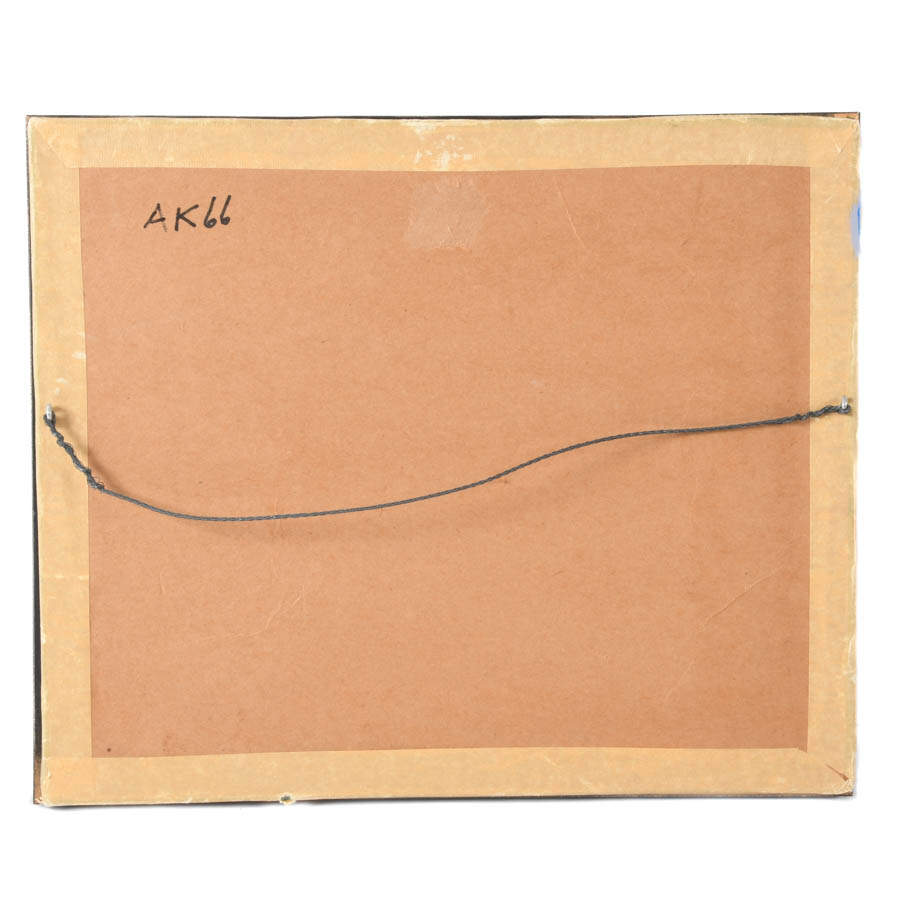 Framed J. Akston Untitled 1979 Enamel on Paper-5