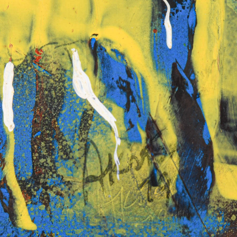 Framed J. Akston Untitled 1979 Enamel on Paper-4