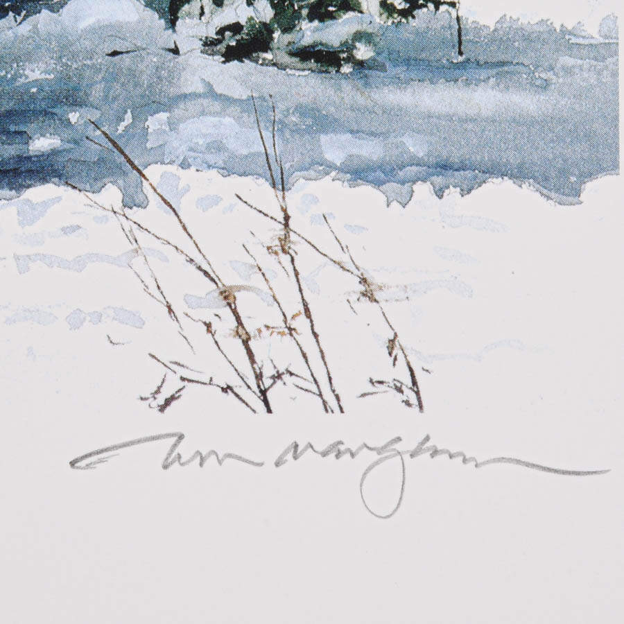 Signed William Mangum "Frosty's Friend" Print-4