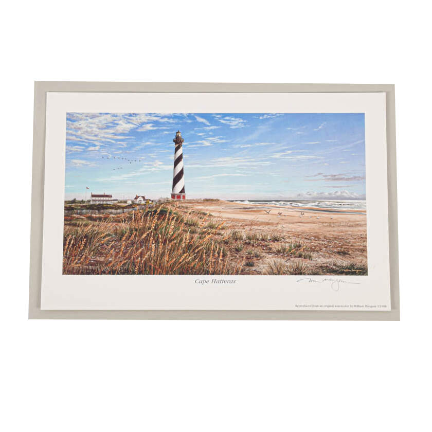 Signed William Mangum "Cape Hatteras" Artwork-1