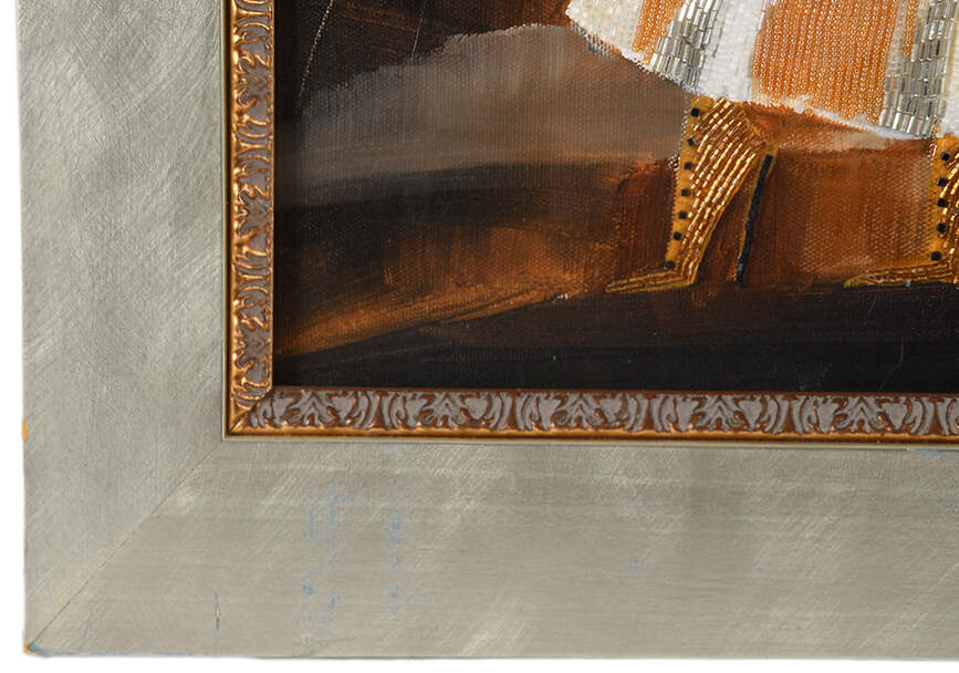 Framed Signed Alina Eydel "The Leaning Tower of Pisa" Mixed Media on Paper-7