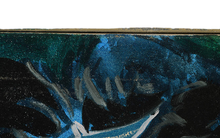 Signed Midnight Persona Oil on Canvas-4