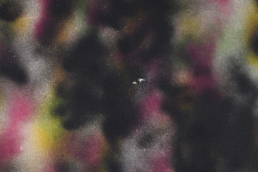 Neon Haze Mix Media on Canvas-4