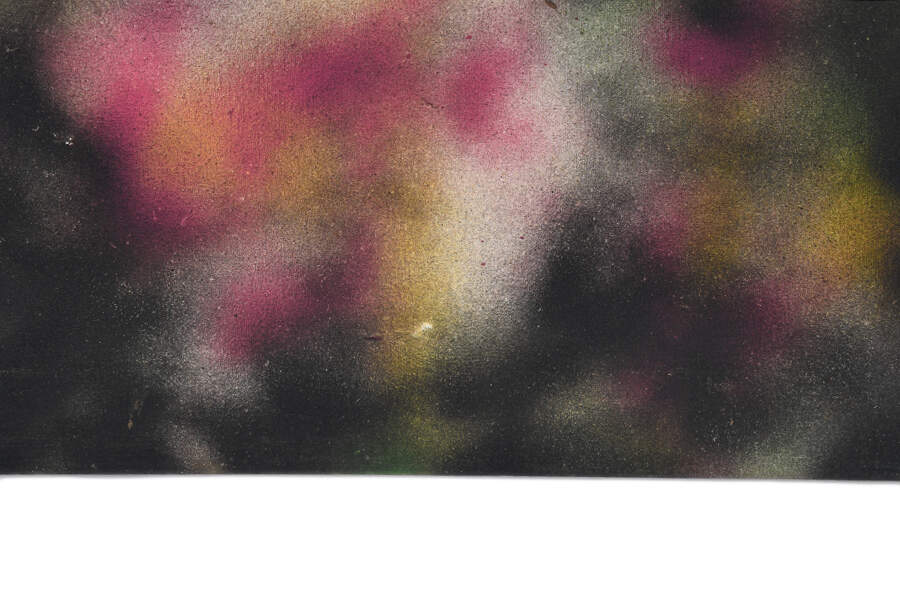 Neon Haze Mix Media on Canvas-3