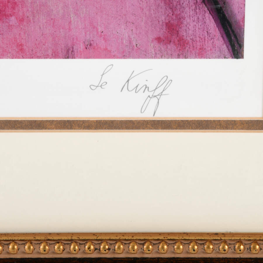Framed Signed Linda Le Kinff "Robe Du Soir" Seriolithograph-4