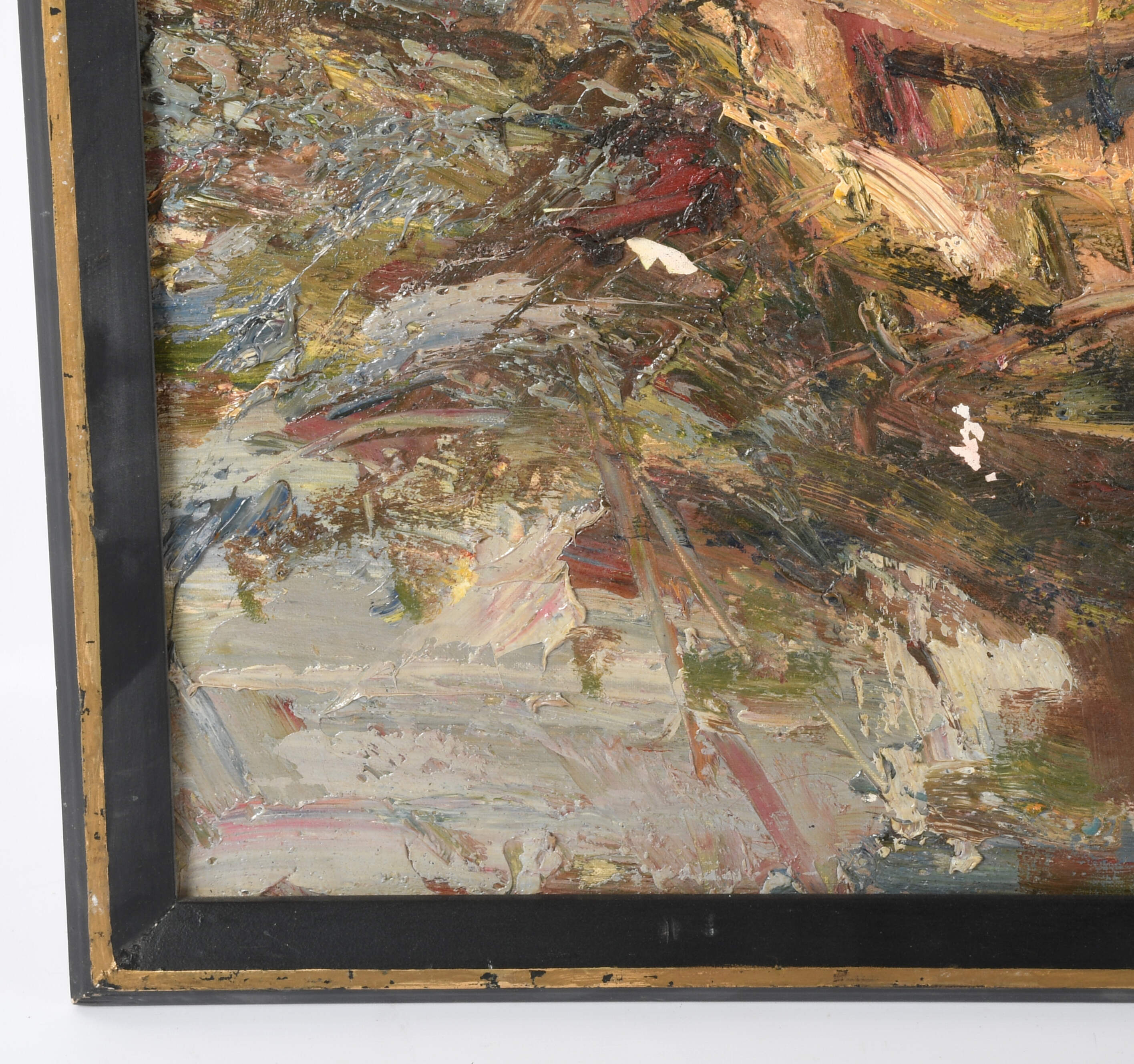 Framed Full Harvest Still Life Oil on Canvas-6