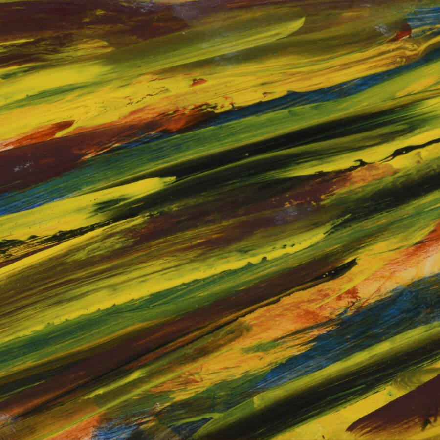 Framed J. Akston "Living Earth" Acrylic on Paper-4