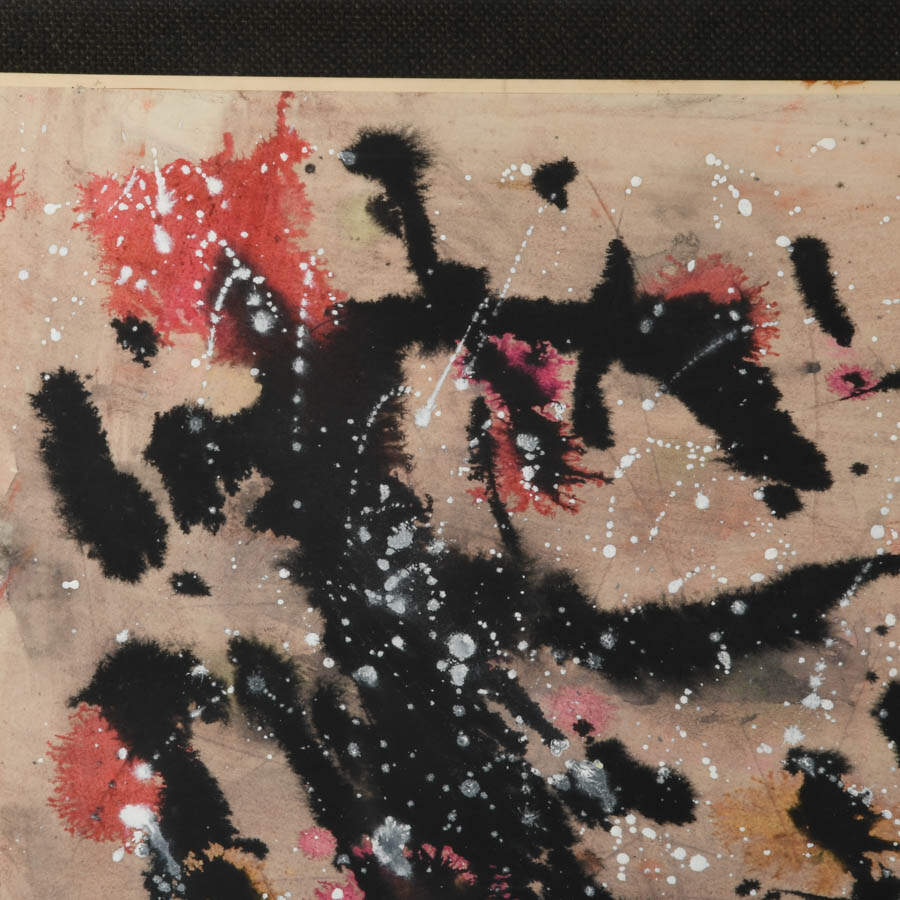 Framed Signed Abstract-Style Artwork-2