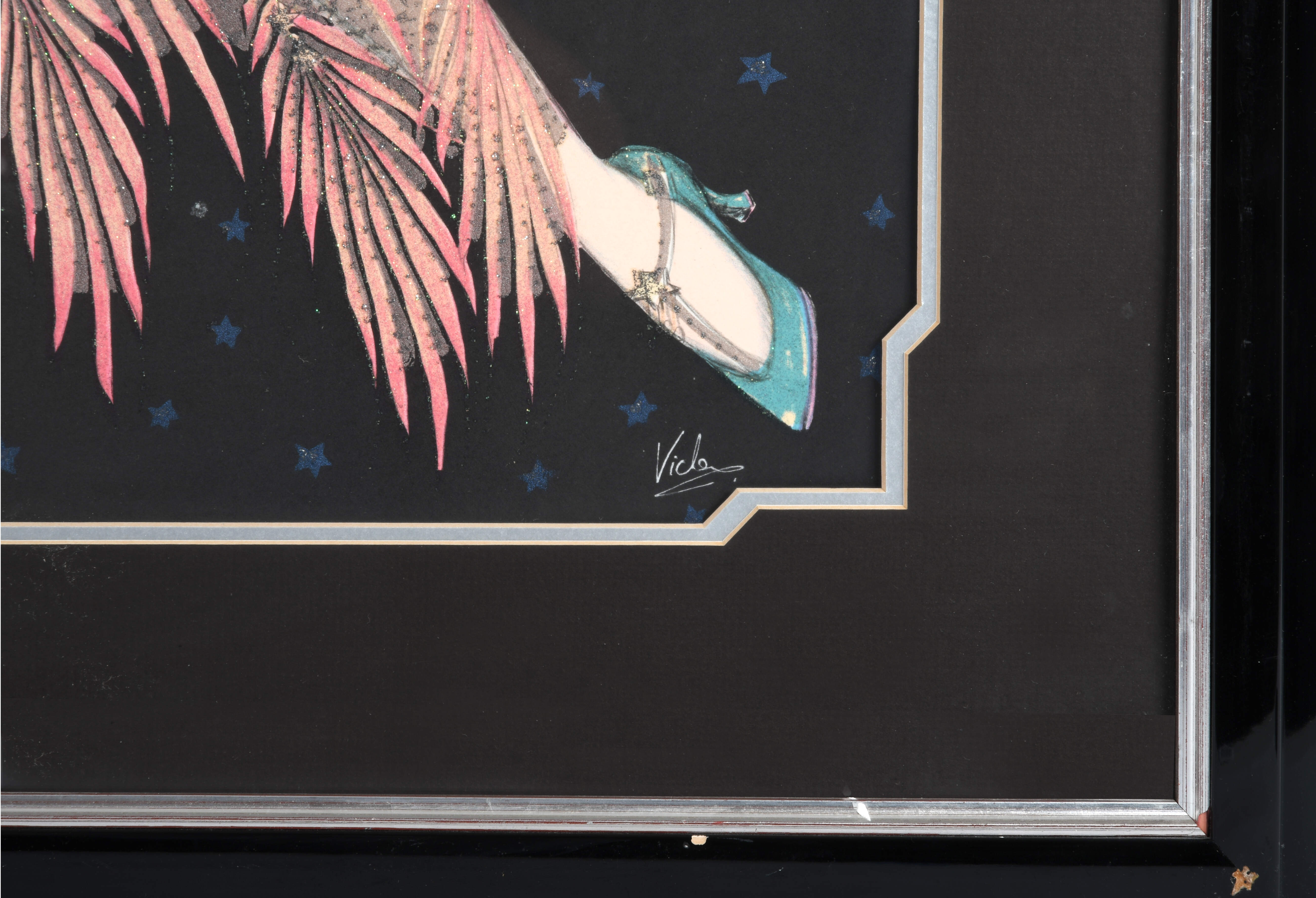 Signed Mary Vickers "Unforgettable" Mixed Media Lithograph-6