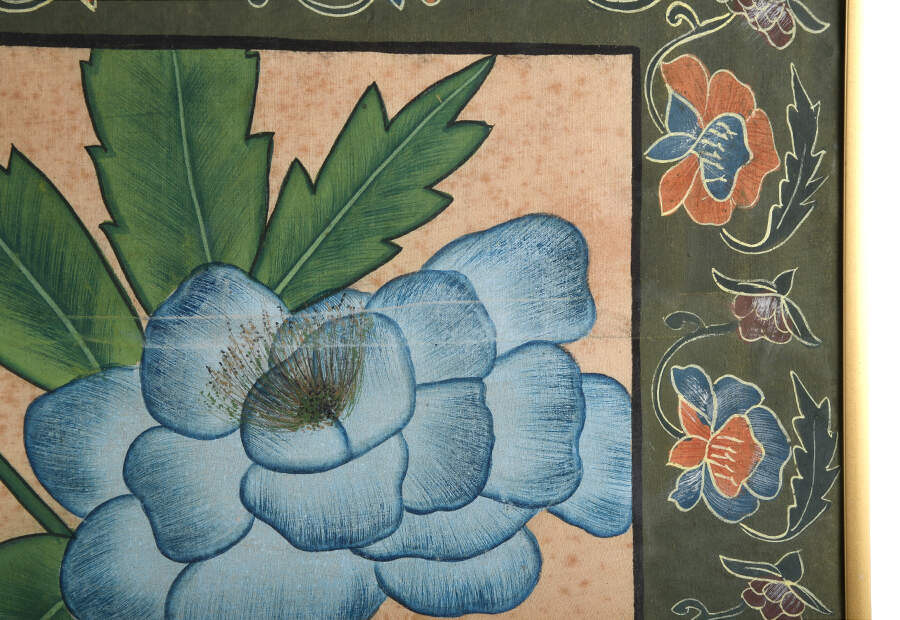 Framed "Feathers and Petals" Canvas on Board-7