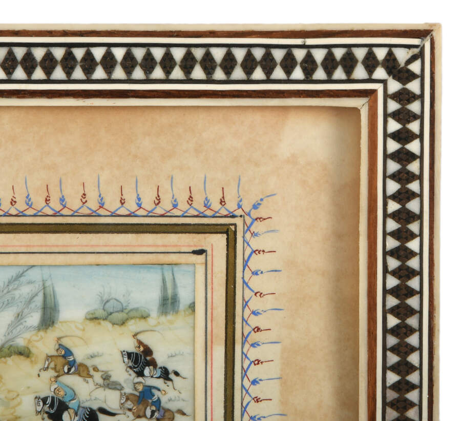 Antique Persian Painting on Bone-4