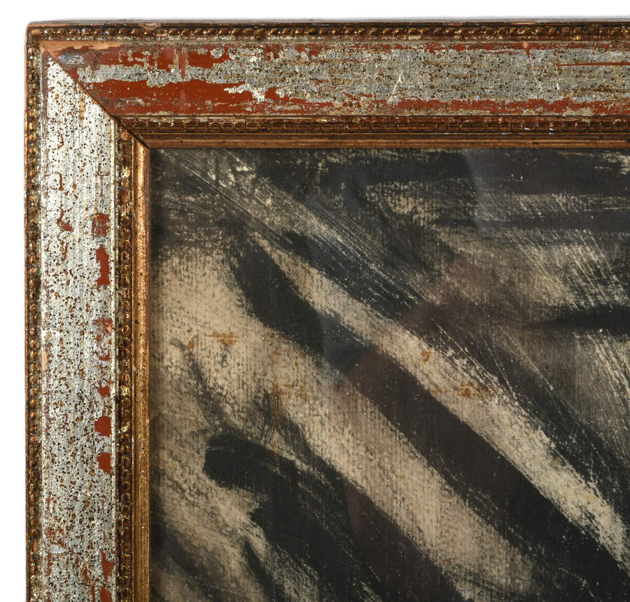 Framed Signed Shadows of the Village Charcoal Paper-4