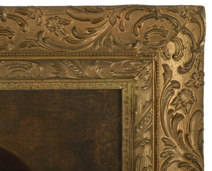 Framed Signed Remnants of Thought Oil on Board-5