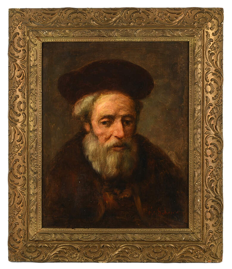 Framed Signed Remnants of Thought Oil on Board-1
