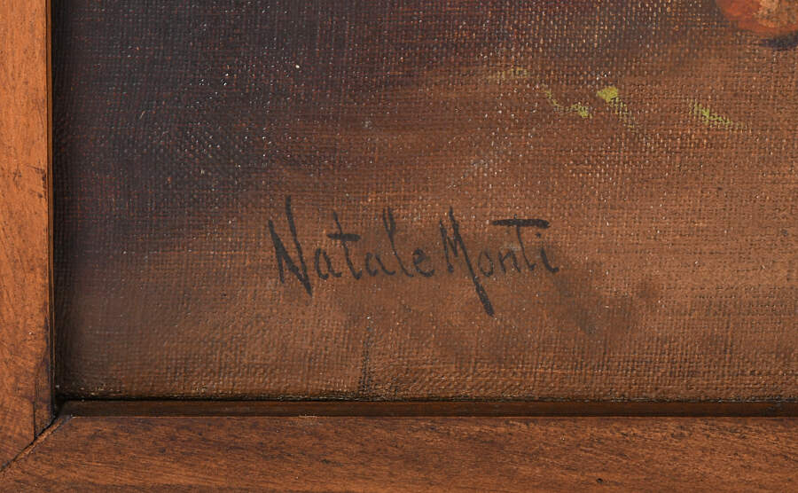 Framed Signed Cherry Harvest Still Life Painting on Canvas-5