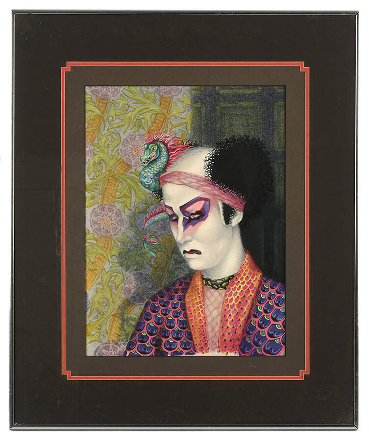 Framed Signed Bill Woods The Performer Artwork-1