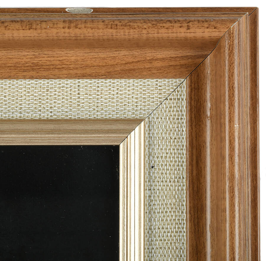 Framed Asian Inspired Wood Décor-5