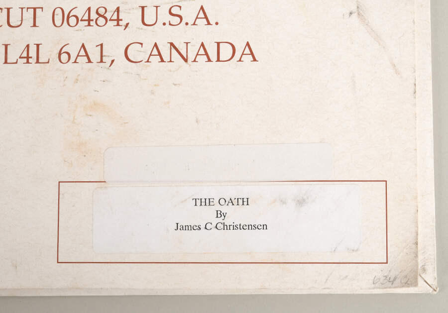 Signed James Christensen Limited-Edition 634/2950 "The Oath" Print-6