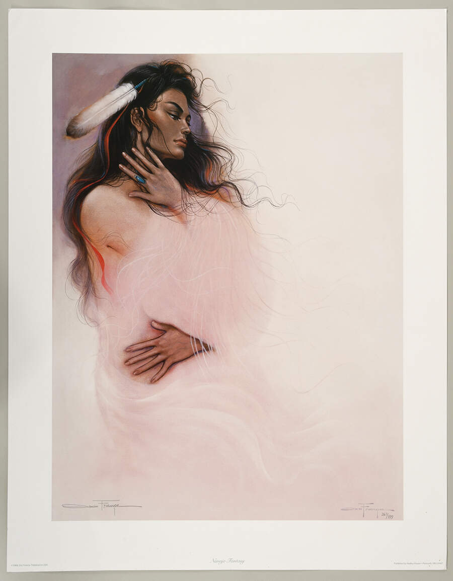 Signed Ozz Franca Limited-Edition 267/999 "Navajo Fantasy" Print-1