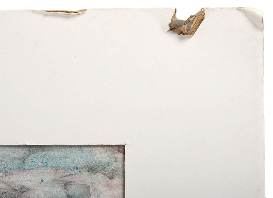 Signed J. Akston Dreamscape Collapse Enamel on Paper-4