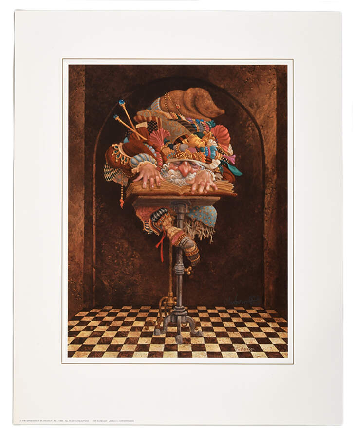 Signed James Christensen Limited-Edition 1892/3250 "The Scholar" Print-1