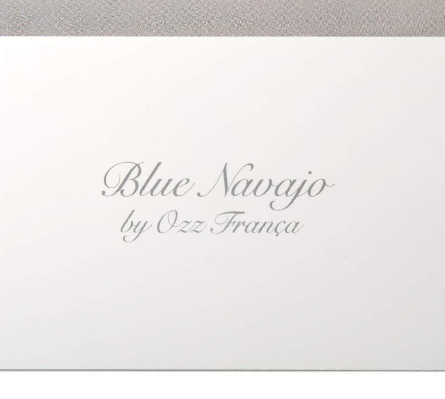 Signed Ozz Franca Limited-Edition 145/1500 Artist Proof "Blue Navajo" Print-3