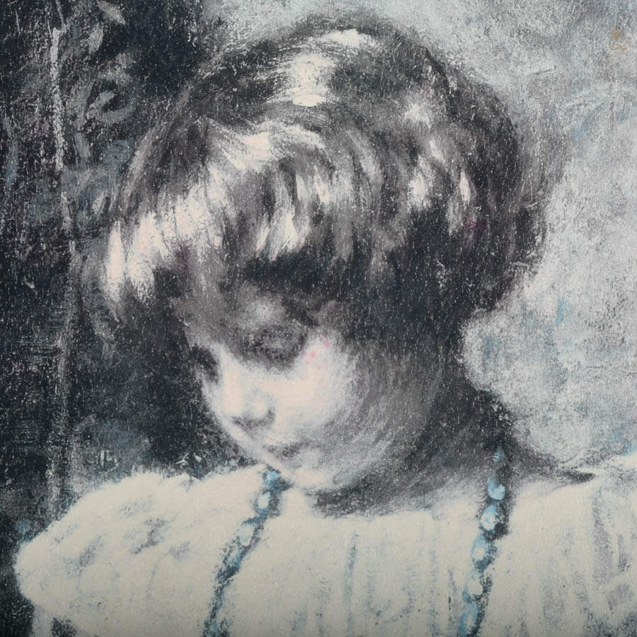 Framed "Little Girl with a Hat" Print-3