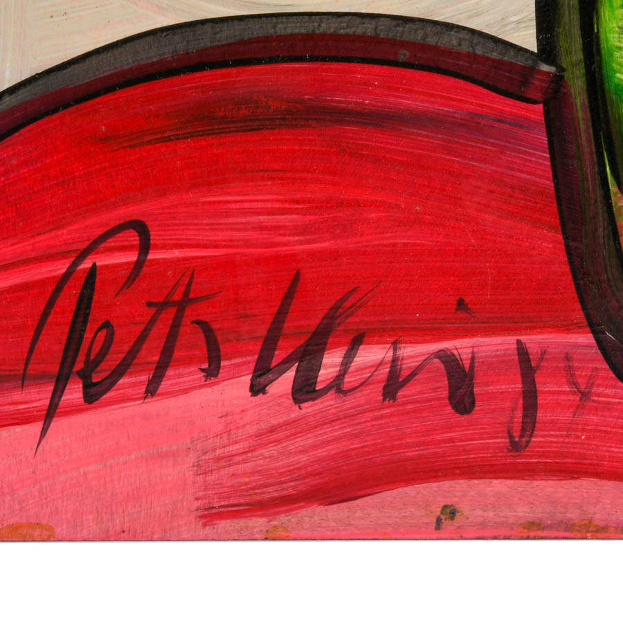 Signed Peter Keil "Pinwheels of Petals" Mix Media on Masonite-4