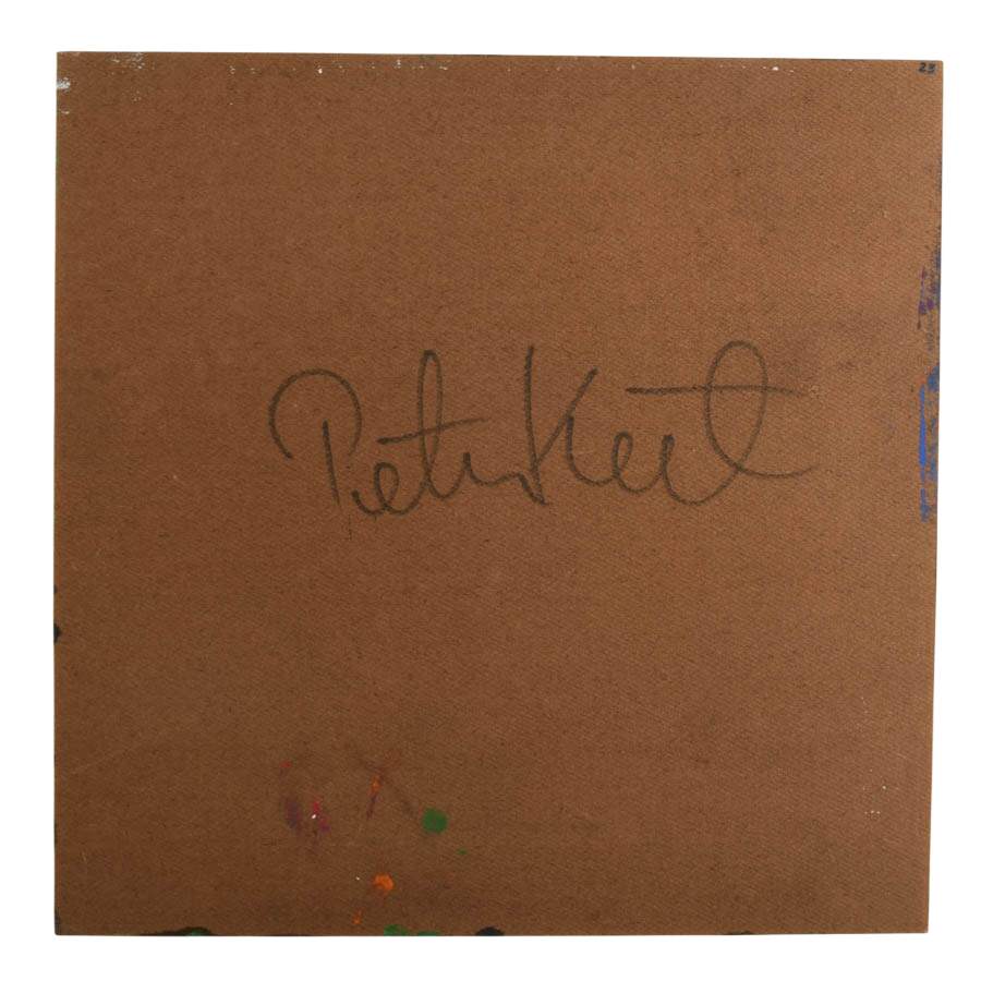 Signed Peter Keil "The Vibrant Observer" Mixed Media on Masonite-5