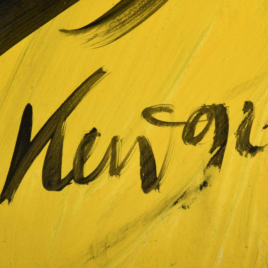 Signed Peter Keil "Radiant Reflection" Mix Media on Masonite-4