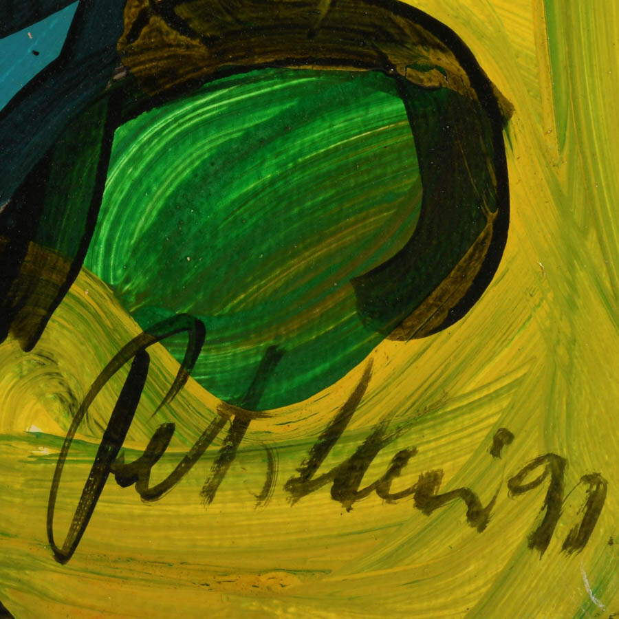 Signed Peter Keil "Color Twist" Mix on Masonite-4