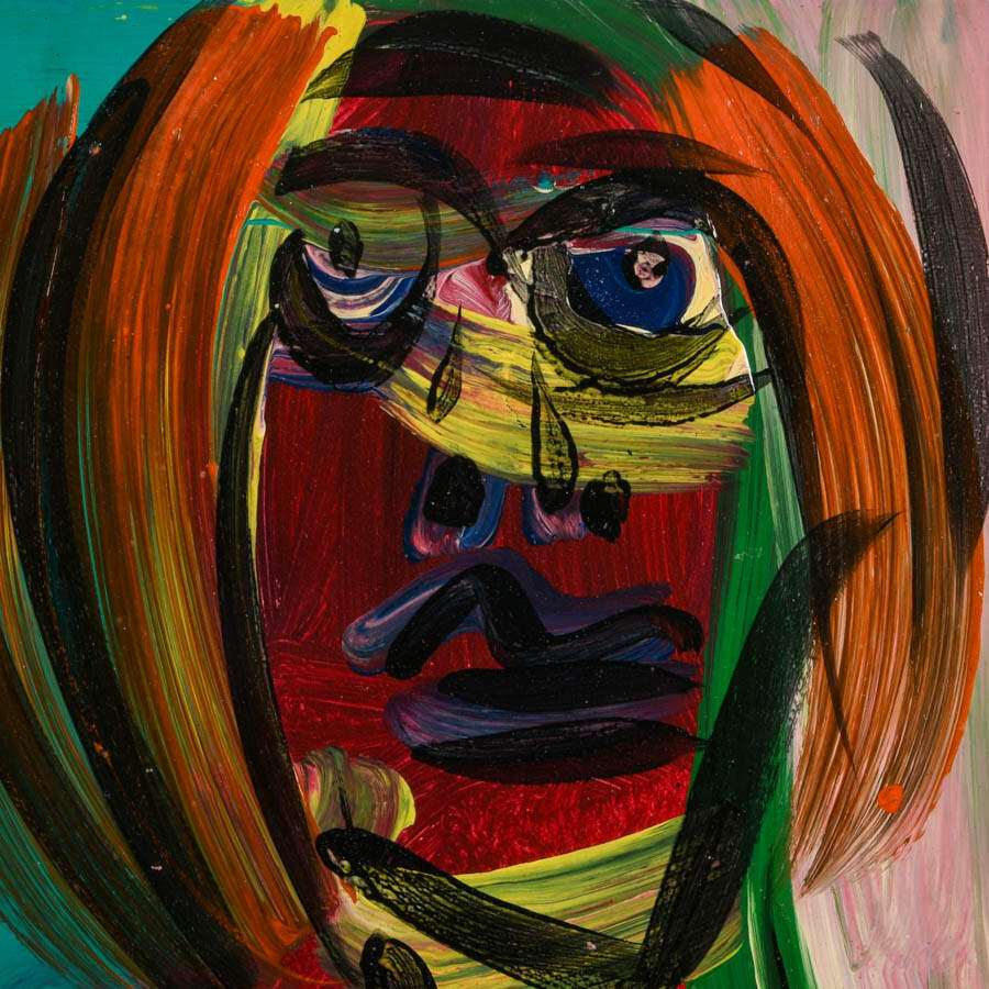 Signed Peter Keil "Rising Passion" Mixed Media on Masonite-2