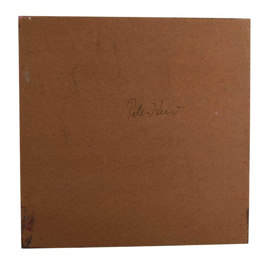Signed Peter Keil "Blooming in Crimson" Mix Media on Masonite-5