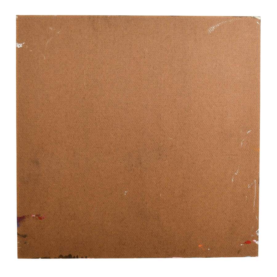 Signed Peter Keil "Peek-a-Boo Portrait" Mix Media on Masonite-5