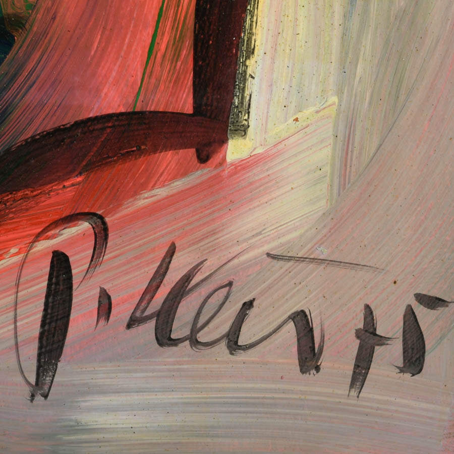 Signed Peter Keil "The Silent Reflection" Mix Media on Masonite-4