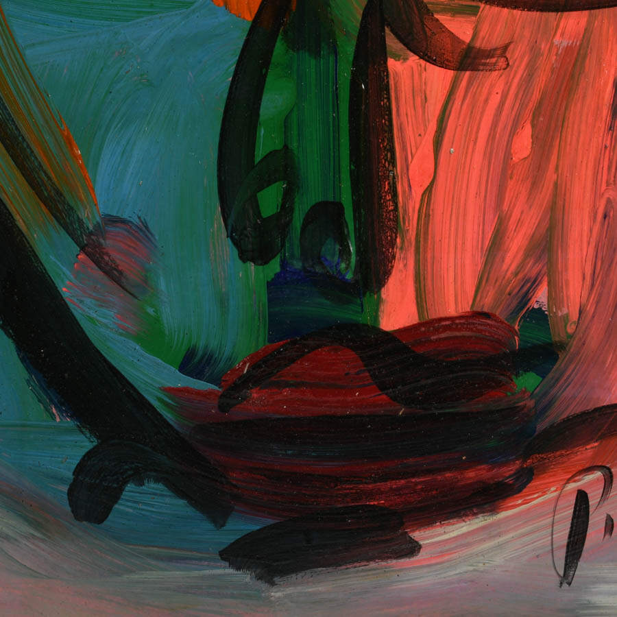Signed Peter Keil "The Silent Reflection" Mix Media on Masonite-3
