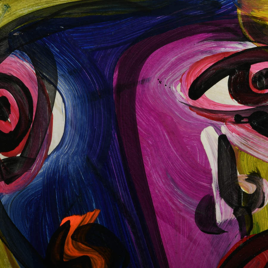 Signed Peter Keil "The Unfolding Self" Mixed Media on Masonite-2