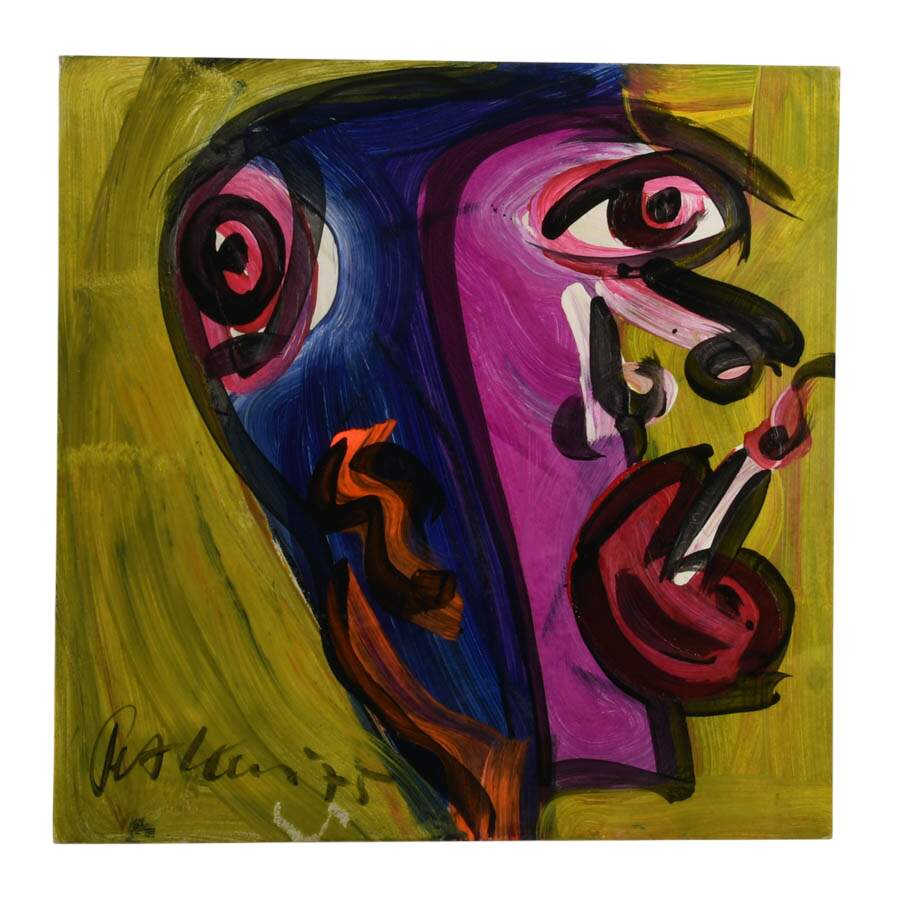 Signed Peter Keil "The Unfolding Self" Mixed Media on Masonite-1