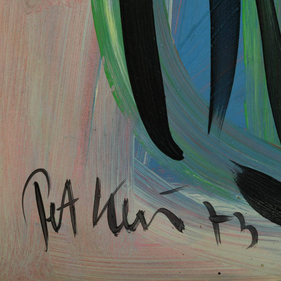Signed Peter Keil "Silent Depths" Mix Media on Masonite-4