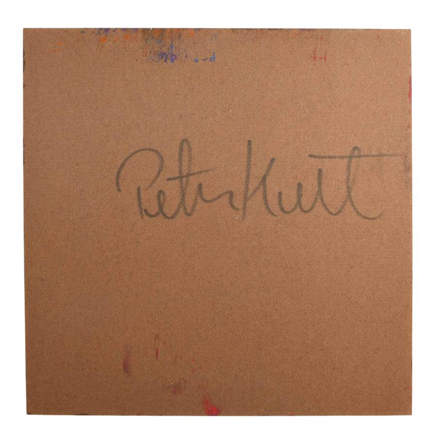 Signed Peter Keil "The Gaze Between Fire and Ice" Mix Media on Masonite-5