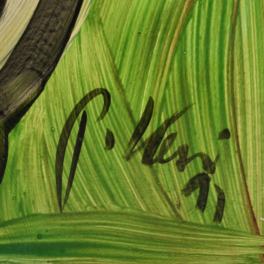 Signed Peter Keil "Smile in Motion" Mixed Media on Masonite-4